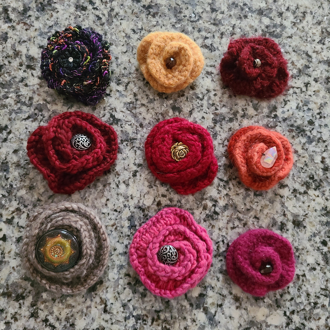 Knitted Brooches