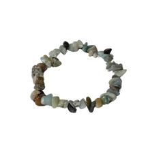 Load image into Gallery viewer, Natural Semi-Precious Stone Stretch Chip Bracelets
