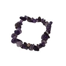 Load image into Gallery viewer, Natural Semi-Precious Stone Stretch Chip Bracelets
