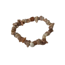 Load image into Gallery viewer, Natural Semi-Precious Stone Stretch Chip Bracelets
