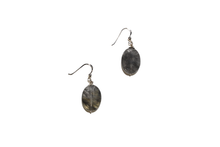 Load image into Gallery viewer, Crystal &amp; Sterling Silver Droplet Earrings
