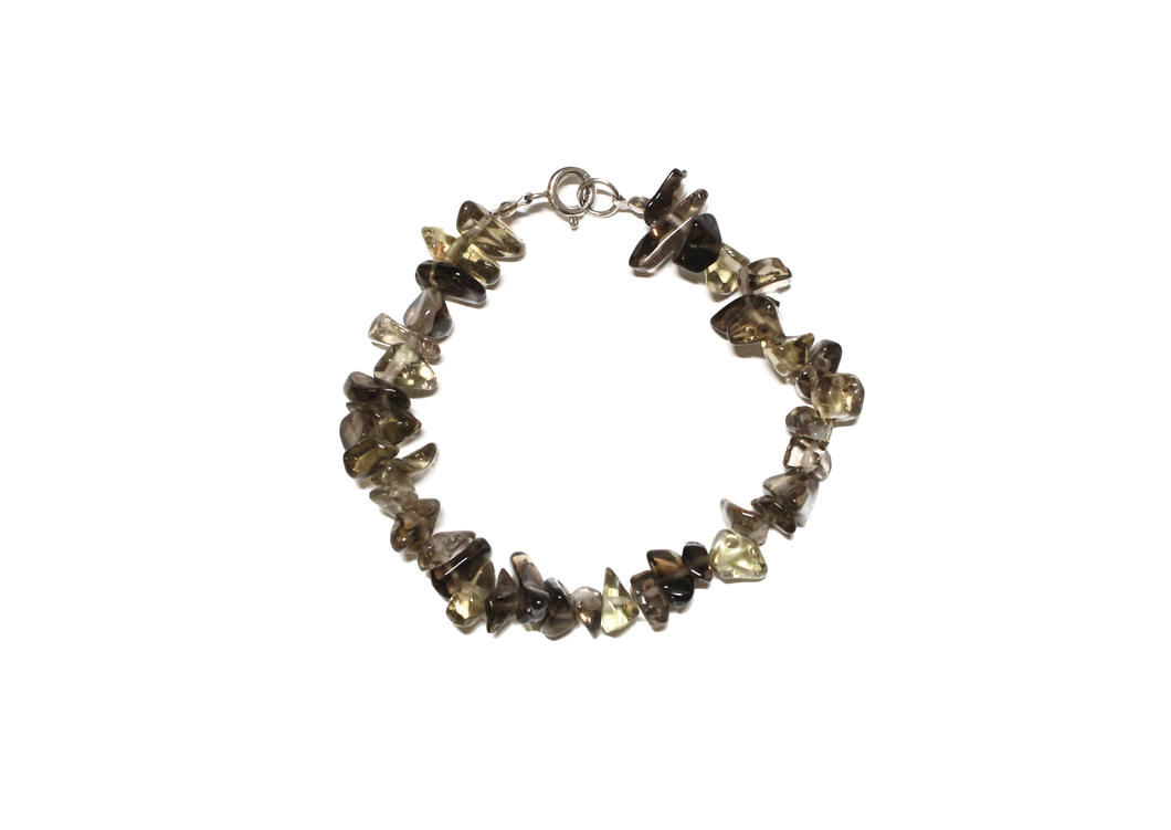 Inspiration Bracelets - Natural Semi Precious Stone Chips with Sterling Silver Clasp