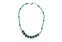 Load image into Gallery viewer, Sterling Silver &amp; Semi Precious Stones &amp; Crystal Necklace
